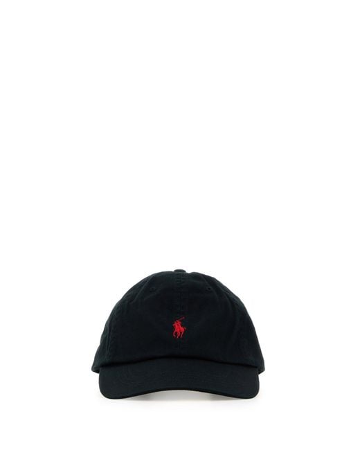 Polo Ralph Lauren Black Cotton Baseball Cap