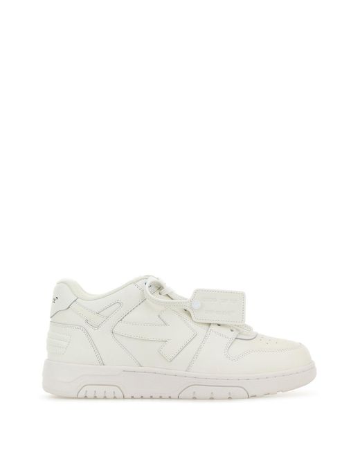 Off-White c/o Virgil Abloh White Off Leather Out Of Office Sneakers for men