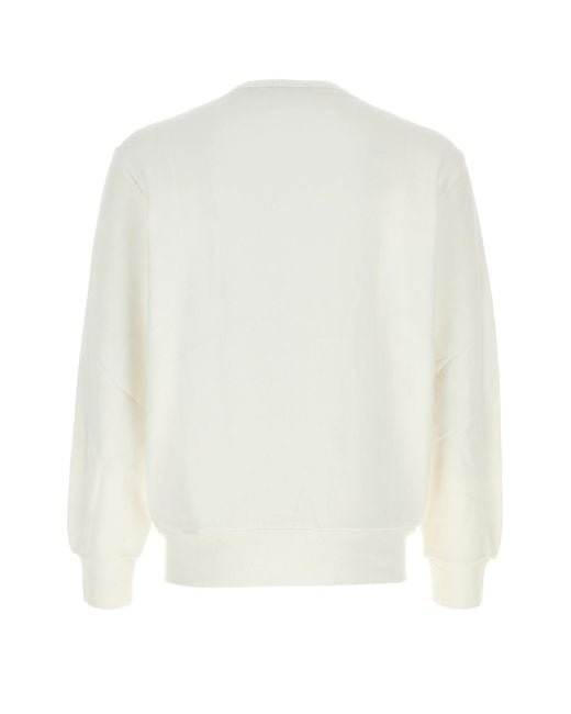 Polo Ralph Lauren White Cotton Blend Sweatshirt for men