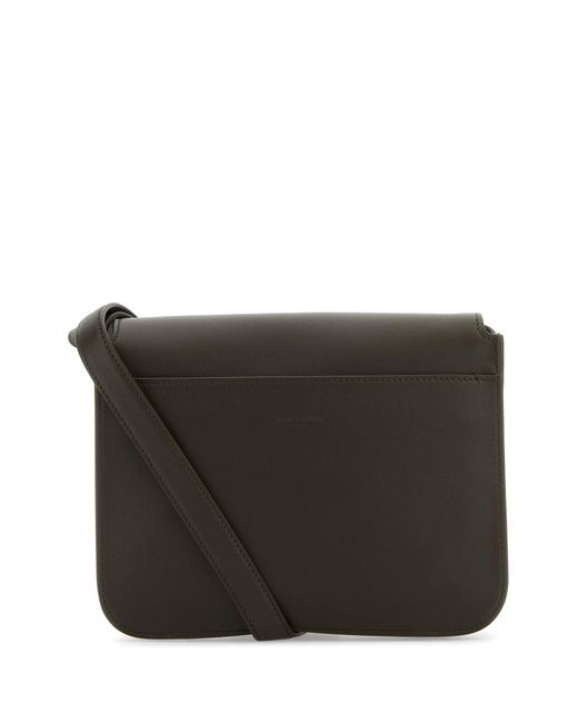Borsa a tracolla Niki in pelle verde bottiglia di Saint Laurent in Black