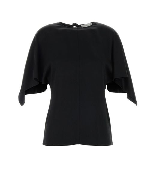 Stella McCartney Black Handkerchief Satin T
