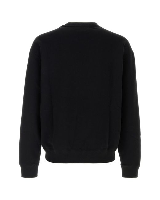 Jil Sander Black Cotton Sweatshirt for men
