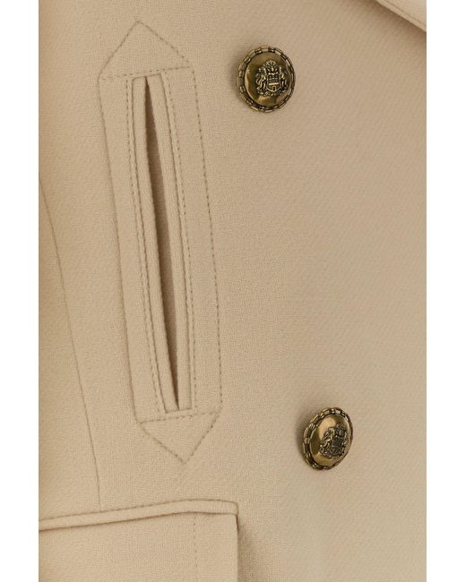 Zimmermann Natural Sand Wool Blend Hypnotic Coat