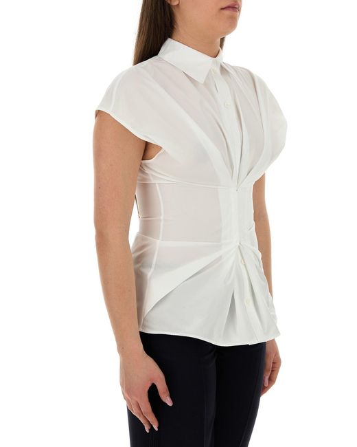 McQueen White Poplin Shirt