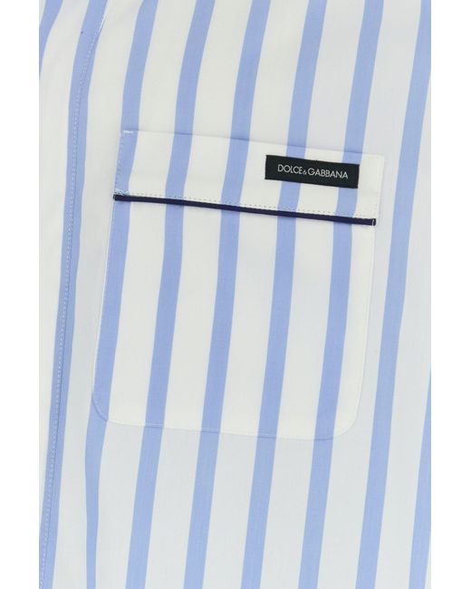Dolce & Gabbana Blue Relaxed Shirt for men