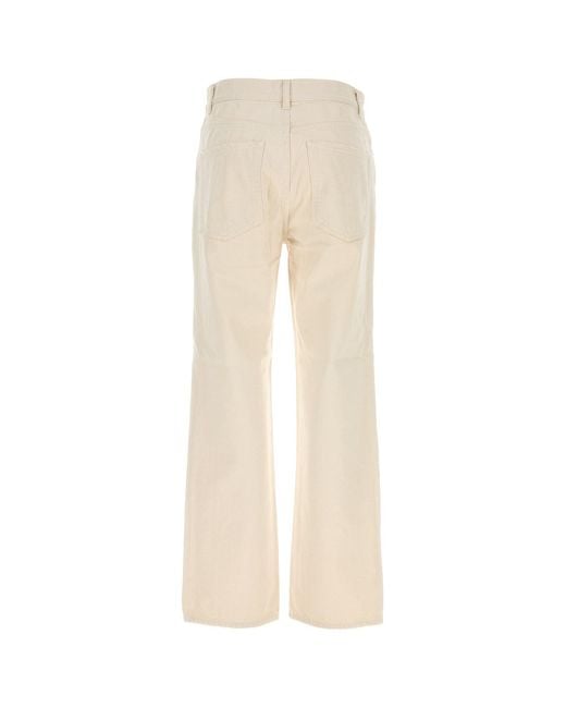The Row White Sand Denim Fargo Jeans