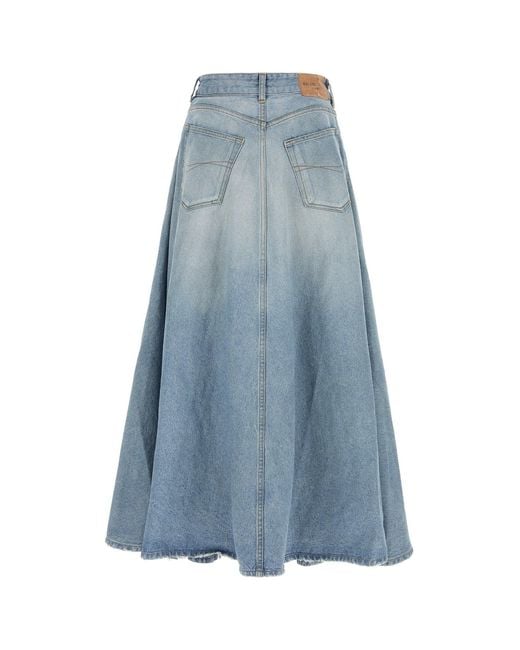 Balenciaga Blue Denim Skirt