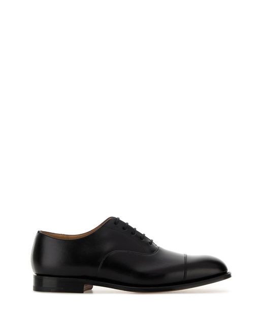 Church's Black Leather Consul Lace-Up Shoes for men