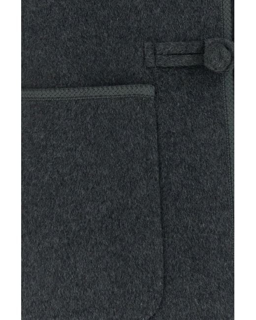 Rohe Black Grey Wool Blend Jacket