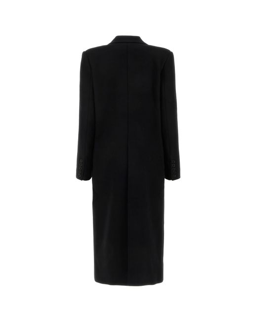 Alexandre Vauthier Black Wool Blend Coat