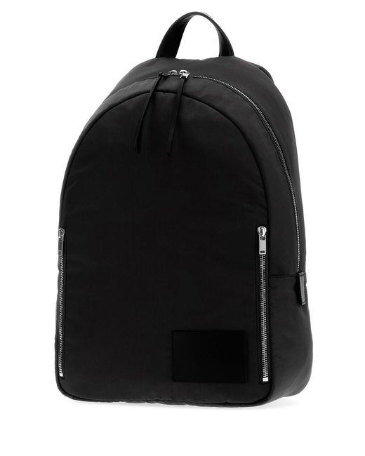 Jil Sander Black Fabric Urban Backpack for men