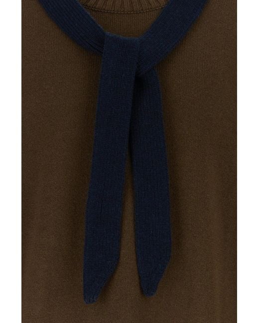 Sacai Brown Wool Sweater for men