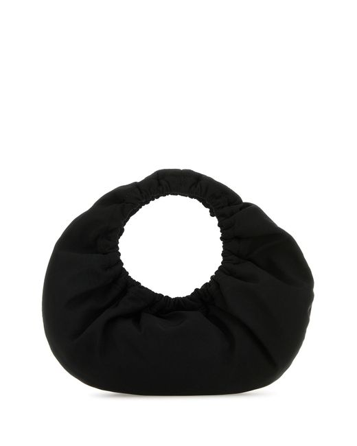 Borsa a mano Crescent piccola in tessuto nero di Alexander Wang in Black