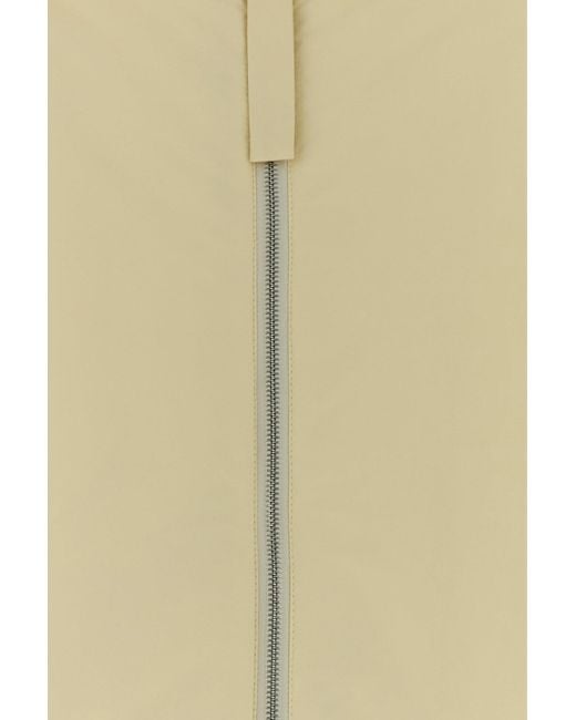 Jil Sander Natural Cream Polyester Down Jacket