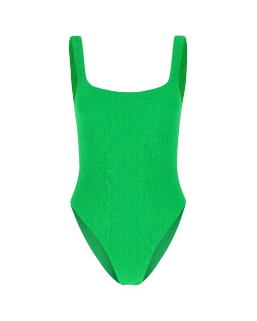 Alexander Wang Fluo Stretch Nylon Swimsuit Alexa in Green | Lyst
