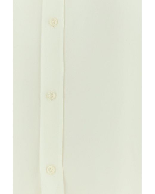 Dolce & Gabbana White Regular Crepe Shirt for men