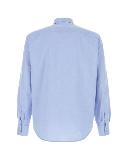 Valentino Garavani Powder Blue Oxford Shirt for men