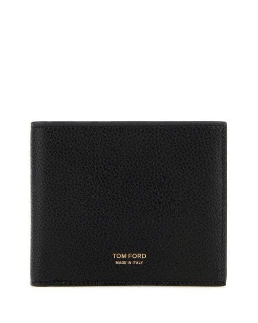 Tom Ford Black Leather Wallet for men