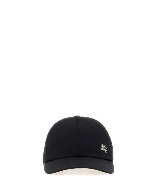 Burberry Black Nylon Baseball Cap