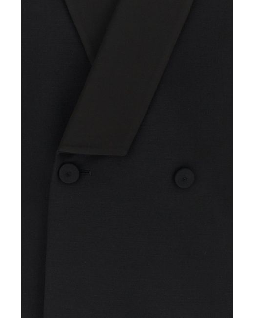McQueen Black Wool Blend Blazer for men