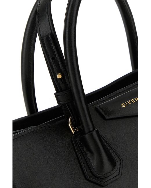 Givenchy Black Leather Small Antigona Catchall Handbag