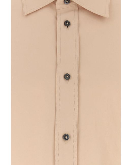 Jil Sander Natural Light Pink Cotton Shirt for men