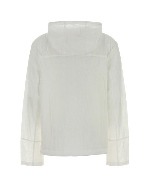 Autry White Nylon Windbreaker