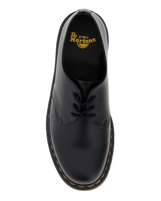 Scarpe stringate Oxford 1461 in pelle nera di Dr. Martens in Black