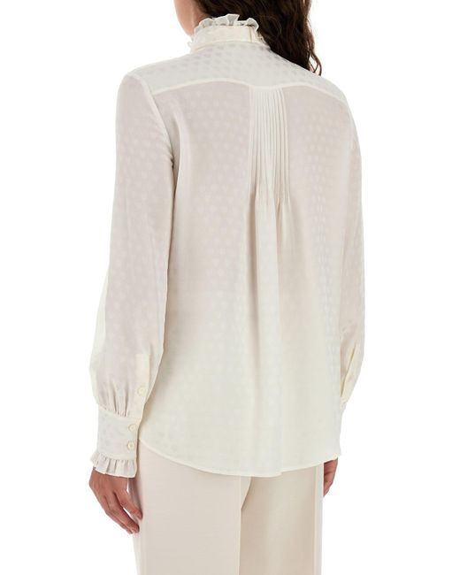 Valentino Garavani White Silk Shirt