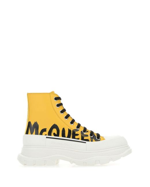 alexander mcqueen sneakers yellow