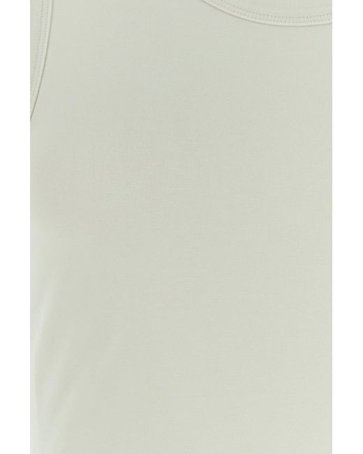 Canotta in cotone stretch gesso di Entire studios in White