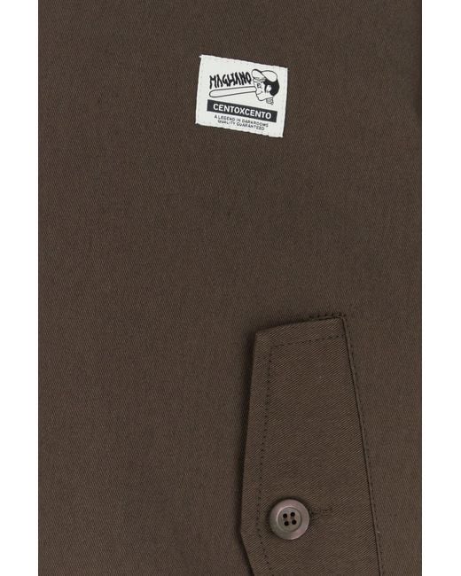 Magliano Brown Chocolate Cotton Work Jacket for men