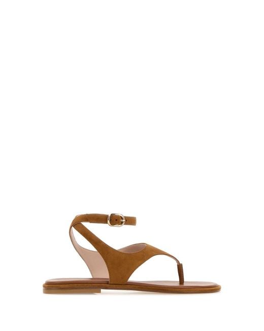 Stuart Weitzman Brown Marley Sandal