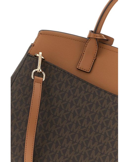 MICHAEL Michael Kors Brown Printed Canvas Hamilton Handbag