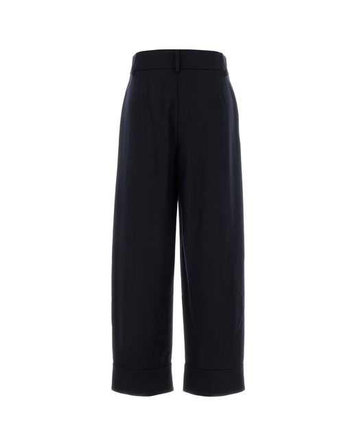 GIORGIO ARMANI X ALANUI Black Midnight Blue Wool Pant