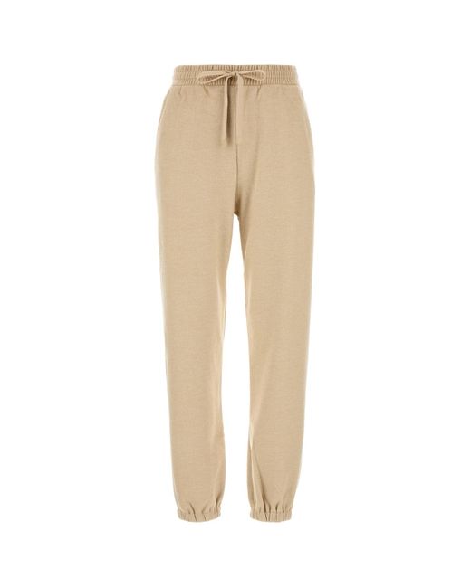Pantalone jogging Elis in misto poliestere beige di Max Mara in Natural