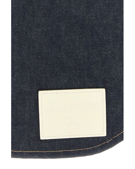 Valentino Garavani Dark Blue Denim Oversize Shirt for men