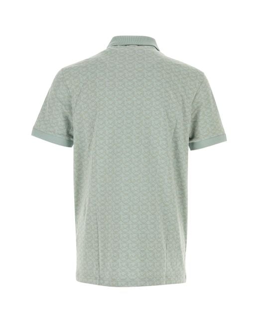 Boss Mint Green Stretch Cotton Polo Shirt for men