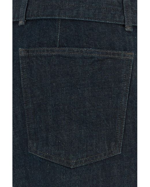 Lemaire Blue Denim Wide-leg Twisted Belted Jeans for men