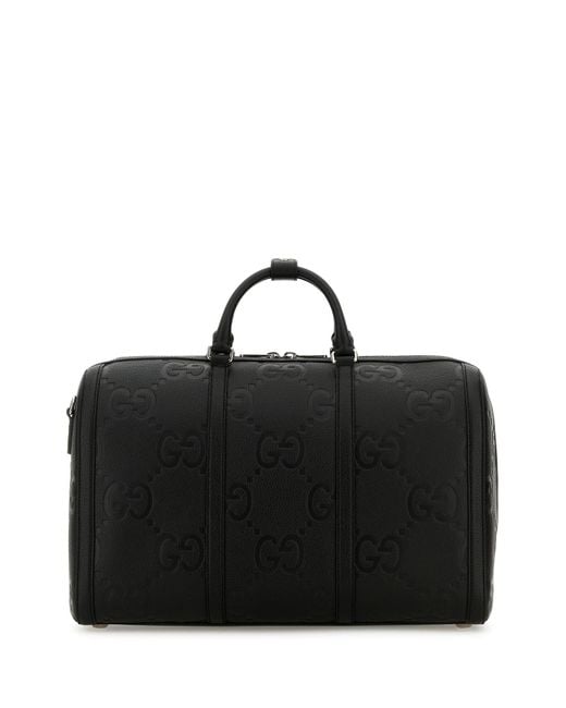 GG JUMBO LEATHER di Gucci in Black da Uomo