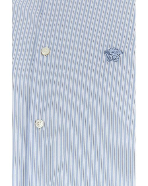 Versace Blue Stripes Shirt for men