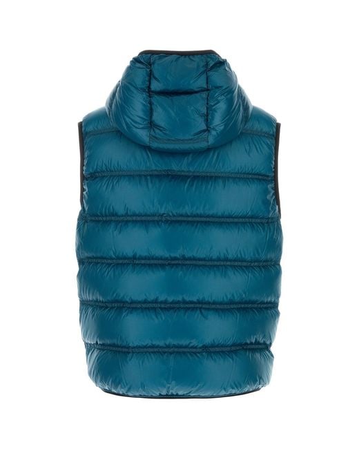 Moncler Blue Quilted Hood Jacket for men