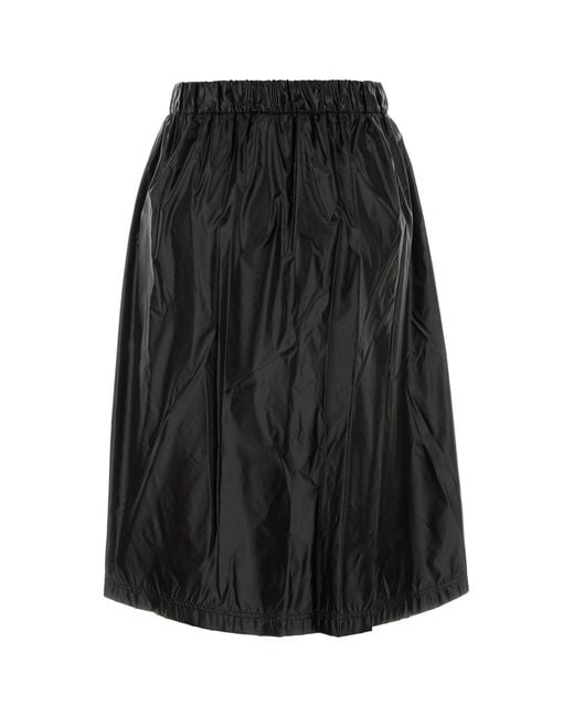 Herno Black Nylon Skirt