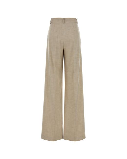 ANDAMANE Natural Melange Sand Stretch Twill Nathalie Pant