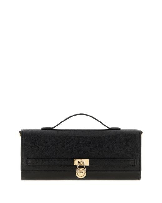 MICHAEL Michael Kors Black Leather Medium Hamilton Moderne Handbag