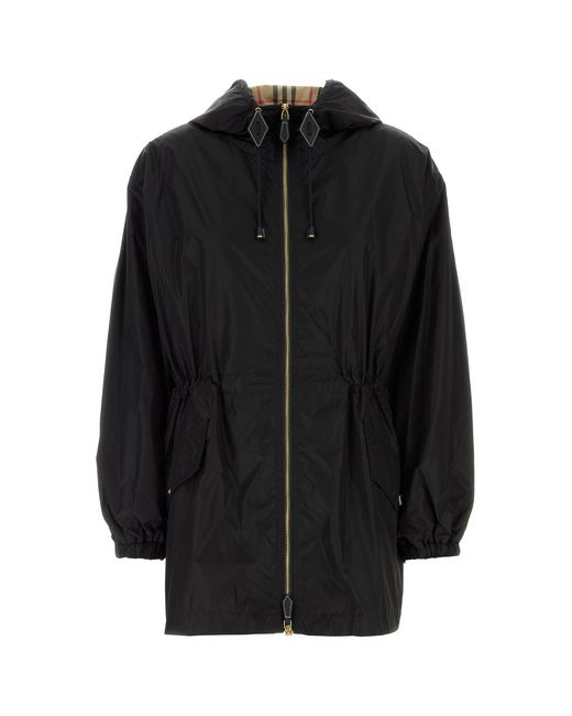 Burberry Black Nylon Windbreaker