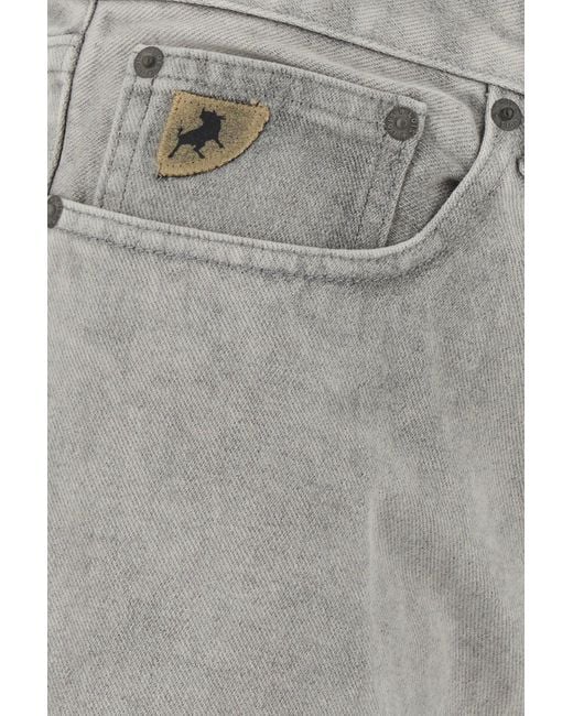 Lois Gray Grey Denim Wide-leg Jeans