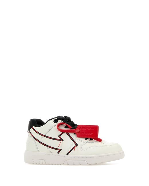 Off-White c/o Virgil Abloh White Leather Out Of Office Sneakers for men