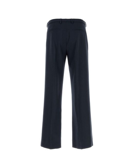 Dries Van Noten Midnight Blue Wool Pant for men