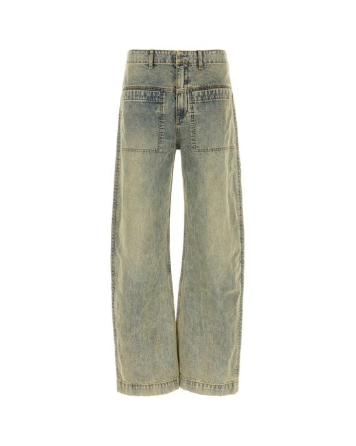 Jeans in denim di Entire studios in Green